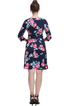 Kimi + Kai Maternity "Diana"Nursing Faux Wrap Dress