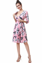 Load image into Gallery viewer, Kimi + Kai Maternity &quot;Gracie&quot;Nursing Faux Wrap Dress