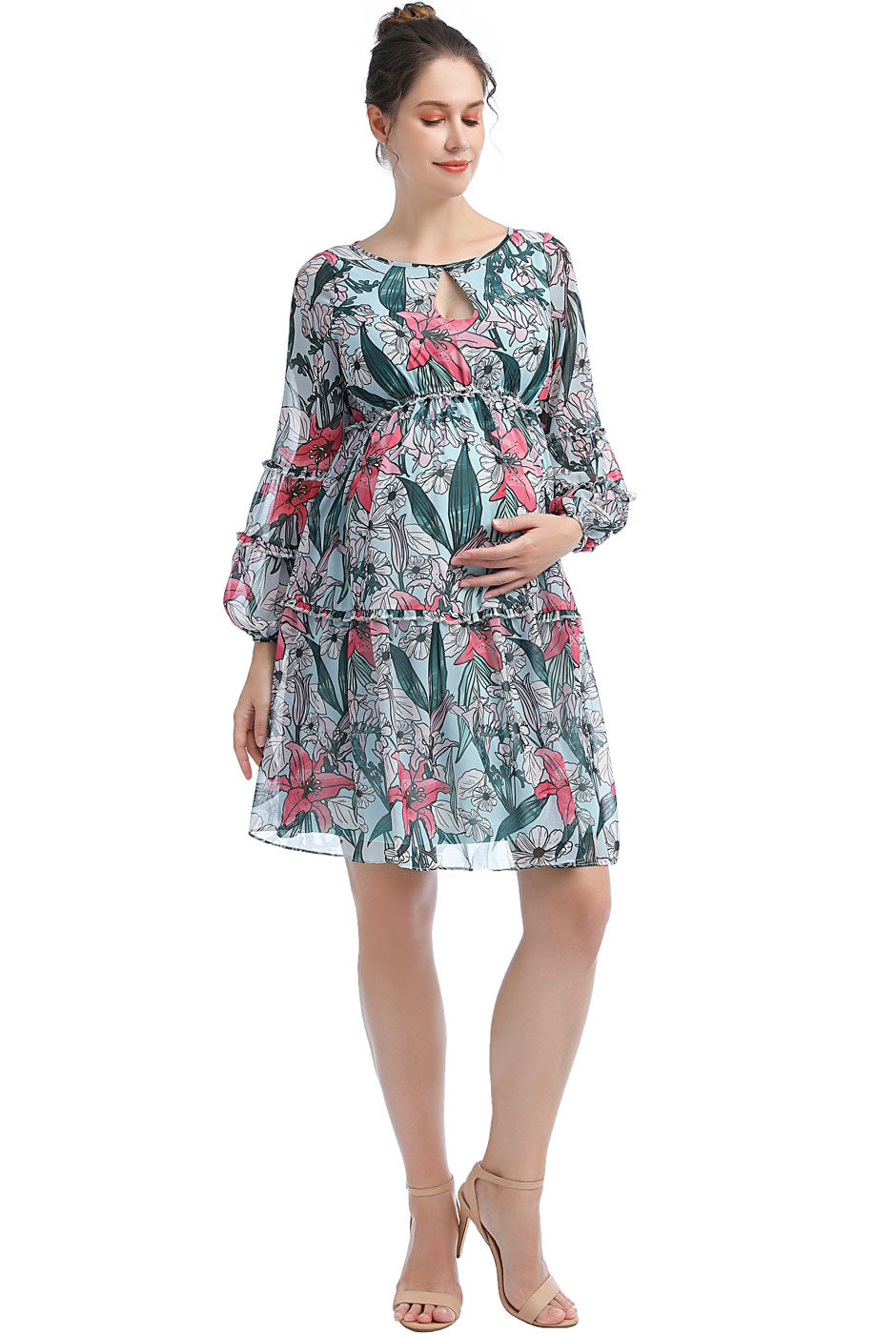 Kimi + Kai Maternity "Nia" Babydoll Dress