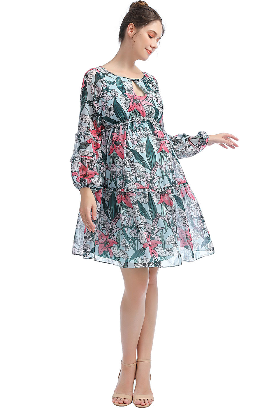 Kimi + Kai Maternity "Nia" Babydoll Dress