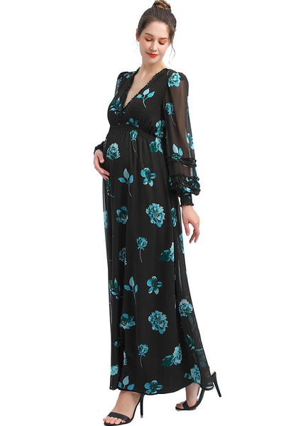 Kimi + Kai Maternity "Elena" Maxi Dress