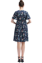Kimi + Kai Maternity "Annis" V-Neck Nursing Dress