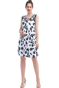 Kimi + Kai Maternity "Eliana" Skater Dress