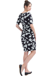 Kimi + Kai Maternity "Katy" Tiered Nursing Midi Dress