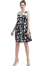 Load image into Gallery viewer, Kimi + Kai Maternity &quot;Nana&quot; Colorblock Skater Dress