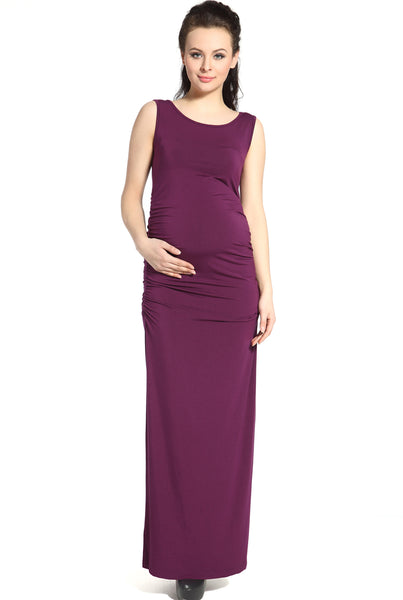 Kimi + Kai Maternity "Charlotte" Tank Column Maxi Dress