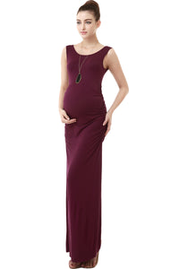 Kimi + Kai Maternity "Charlotte" Tank Column Maxi Dress