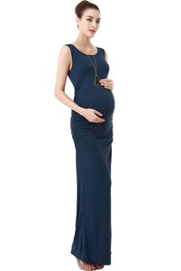 Kimi + Kai Maternity "Charlotte" Tank Column Maxi Dress