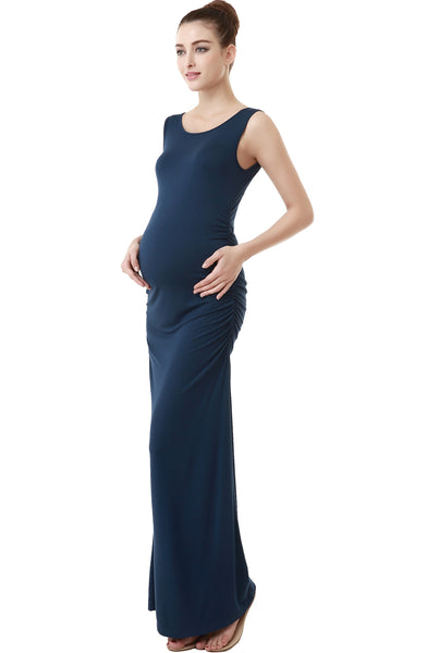 Kimi + Kai Maternity "Charlotte" Tank Column Maxi Dress