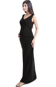 Kimi + Kai Maternity "Jane" Lace Back Maxi Dress