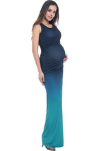 Load image into Gallery viewer, Kimi + Kai Maternity &quot;Sonia&quot; Ombre Tank Column Maxi Dress