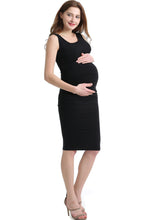 Load image into Gallery viewer, Kimi + Kai Maternity &quot;Delia&quot; Ruched Midi Dress