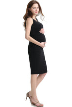 Load image into Gallery viewer, Kimi + Kai Maternity &quot;Delia&quot; Ruched Midi Dress