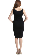 Load image into Gallery viewer, Kimi + Kai Maternity &quot;Delia&quot; Ruched Midi Dress