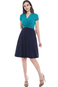 Kimi + Kai Maternity"Sarah" Faux Wrap Nursing Dress