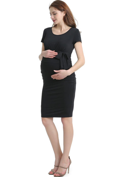 Kimi + Kai Maternity "Lana" Ruched Dress