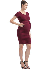 Load image into Gallery viewer, Kimi + Kai Maternity &quot;Lana&quot; Ruched Dress