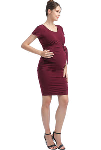 Kimi + Kai Maternity "Lana" Ruched Dress