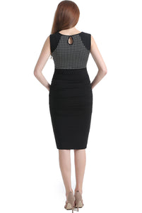 Kimi + Kai Maternity "Lindsey" Dot Midi Dress