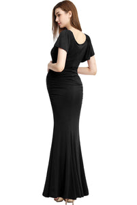 Kimi + Kai Maternity "Abigail" Off Shoulder Maxi Dress