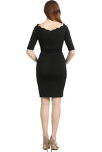 Load image into Gallery viewer, Kimi + Kai Maternity &quot;Kendall&quot; Off-Shoulder Midi Body Con Dress