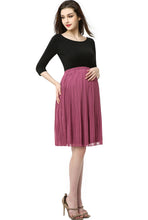 Load image into Gallery viewer, Kimi + Kai Maternity &quot;Marie&quot; Colorblock Empire Waist Dress