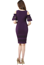 Load image into Gallery viewer, Kimi + Kai Maternity &quot;Marissa&quot; Cold Shoulder Sheath Dress