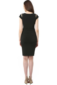 Kimi + Kai Maternity "Julie" Cold Shoulder Body-Con Dress