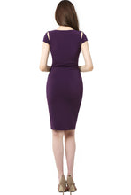 Load image into Gallery viewer, Kimi + Kai Maternity &quot;Julie&quot; Cold Shoulder Body-Con Dress