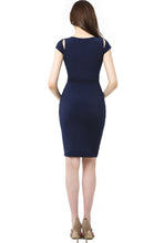 Load image into Gallery viewer, Kimi + Kai Maternity &quot;Julie&quot; Cold Shoulder Body-Con Dress
