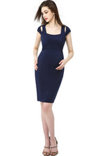 Load image into Gallery viewer, Kimi + Kai Maternity &quot;Julie&quot; Cold Shoulder Body-Con Dress