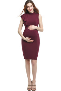 Kimi + Kai Maternity "Josephine" Ruffle Sheath Dress