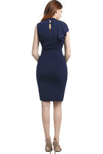 Load image into Gallery viewer, Kimi + Kai Maternity &quot;Josephine&quot; Ruffle Sheath Dress