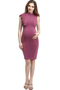 Kimi + Kai Maternity "Josephine" Ruffle Sheath Dress