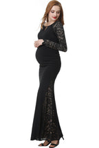Kimi + Kai Maternity "Bella" Mermaid Maxi Dress