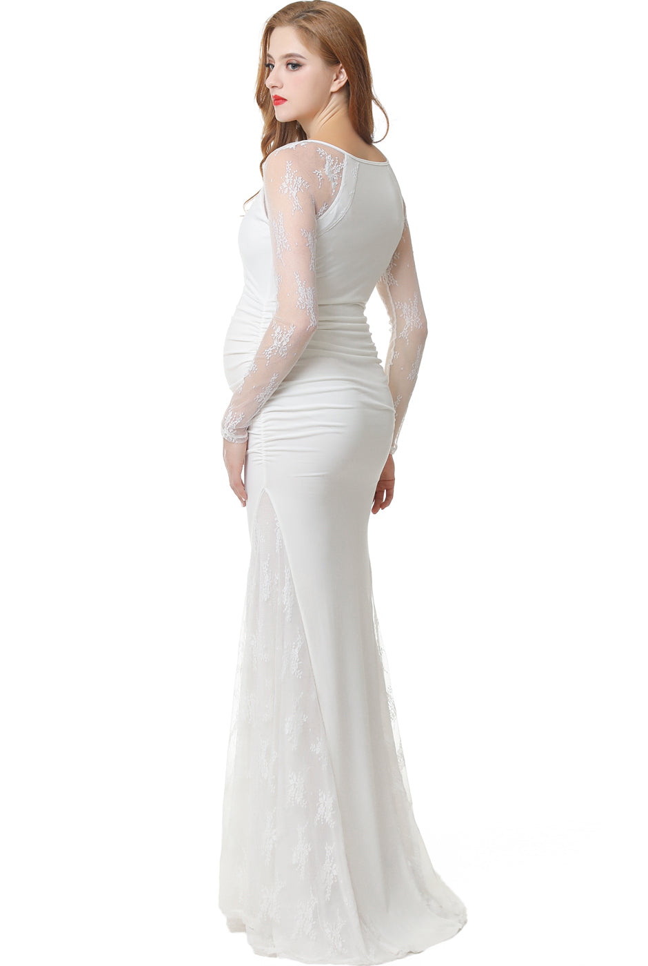 Kimi + Kai Maternity "Mae" Mermaid Maxi Dress