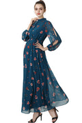 Kimi + Kai Maternity "Finley" Floral Print Maxi Dress