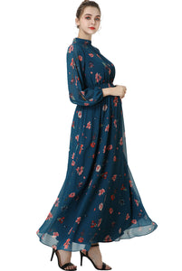 Kimi + Kai Maternity "Finley" Floral Print Maxi Dress