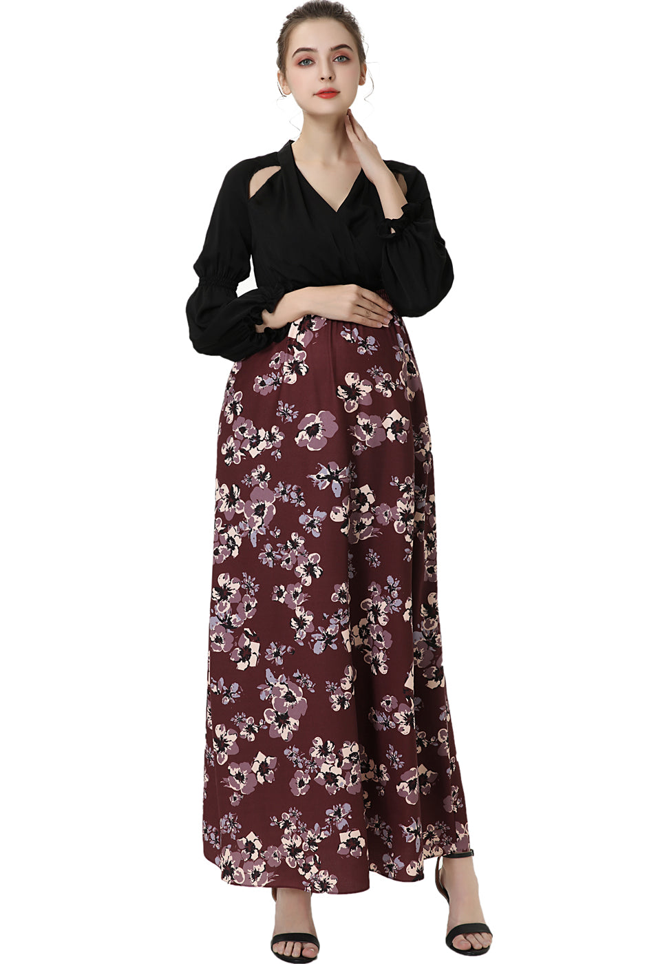Kimi + Kai Maternity "Sawyer" Maxi Dress