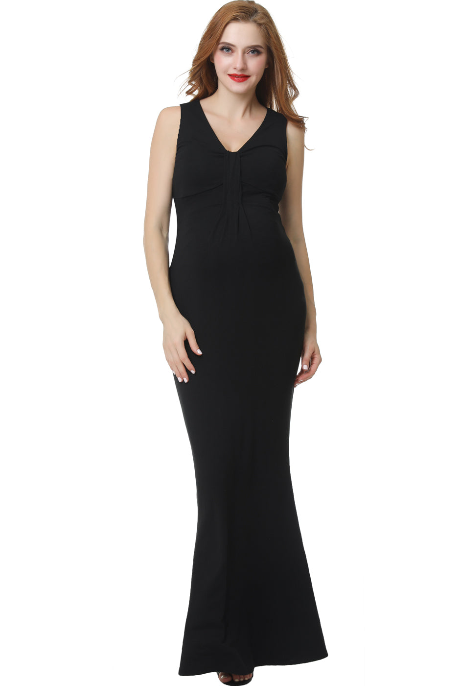 black mermaid maternity dress Black and White Mermaid Maternity Dress Pink / 8
