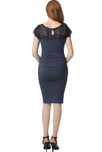Load image into Gallery viewer, Kimi + Kai Maternity &quot;Morgan&quot; Lace Trim Body-Con Dress