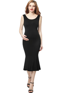 Kimi + Kai Maternity "Bria" Mermaid Midi Dress