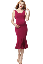 Load image into Gallery viewer, Kimi + Kai Maternity &quot;Bria&quot; Mermaid Midi Dress