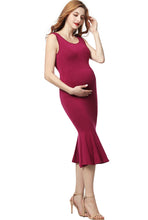Load image into Gallery viewer, Kimi + Kai Maternity &quot;Bria&quot; Mermaid Midi Dress