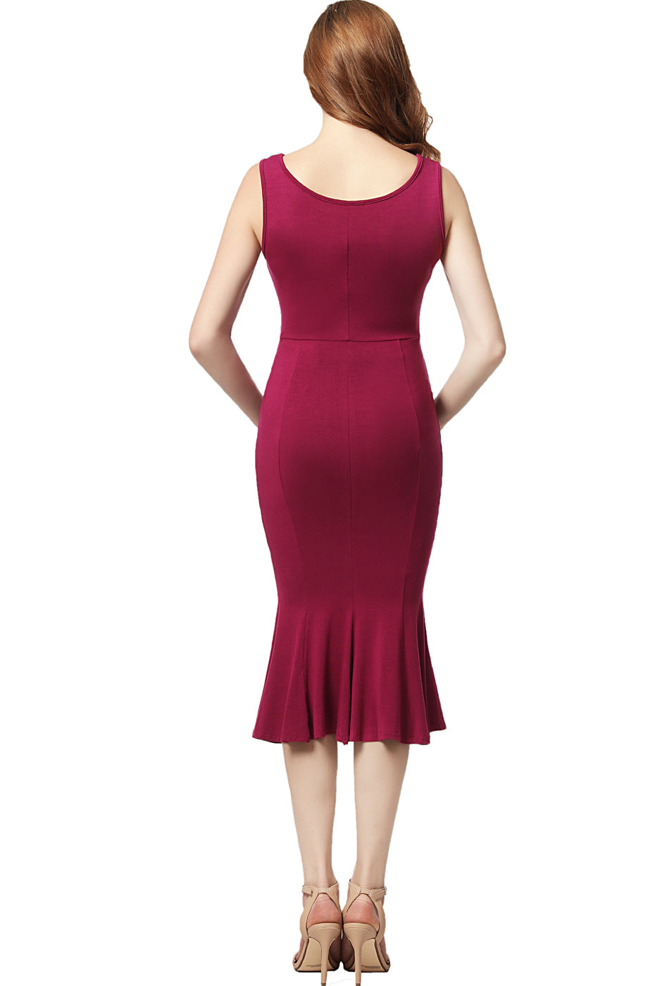 Kimi + Kai Maternity "Bria" Mermaid Midi Dress