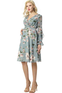 Kimi + Kai Maternity "Salena" Floral Print Dress