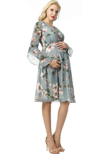 Kimi + Kai Maternity "Salena" Floral Print Dress