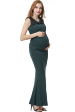 Load image into Gallery viewer, Kimi + Kai Maternity &quot;Tilda&quot; Lace Trim Mermaid Maxi Dress