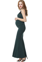 Kimi + Kai Maternity "Tilda" Lace Trim Mermaid Maxi Dress