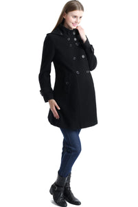 Kimi + Kai Maternity "Penelope" Wool Blend A-Lined Coat